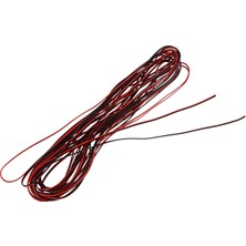 Serendipitous 22 Ölçer 15 M Kırmızı Siyah Zip Tel Awg Kablo Güç Topraklama Örgülü Bakır Araba (Yurt Dışından)