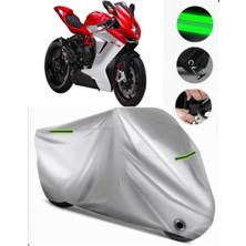 Mv Agusta F3 675 Uyumlu Motosiklet Brandası Premium (Kilit Uyumlu)-Gri