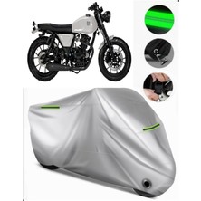 Mutt Fsr 125 Uyumlu Motosiklet Brandası Premium (Kilit Uyumlu)-Gri