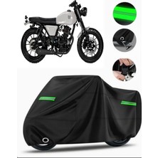 Mutt Fsr 250 Uyumlu Motosiklet Brandası Premium (Kilit Uyumlu)- Siyah - MPRO9002