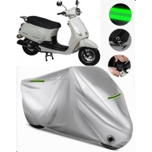 Rmg Moto Gusto Milano 50 Uyumlu Motosiklet Brandası Premium (Kilit Uyumlu)-Gri