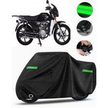 Rmg Moto Gusto Ranger 150 Uyumlu Motosiklet Brandası Premium (Kilit Uyumlu)- Siyah - MPRO9002