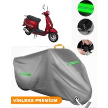 Vinleks Gri Rmg Moto Gusto Diva 50 Uyumlu Motosiklet Brandası Lüx Kalite (Kilit Uyumlu)