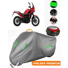 Vinleks Gri X-Cape Arka Çanta Uyumlu Motosiklet Brandası (Kilit Uyumlu)