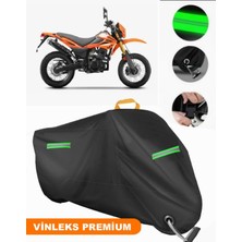 Vinleks Siyah Bumoto/jinling Eagle Xr 250CC Uyumlu Motosiklet Brandası Lüx Kalite (Kilit Uyumlu)