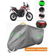 Vinleks Gri Voge 650 Dsx Arka Çanta Uyumlu Motosiklet Brandası (Kilit Uyumlu)