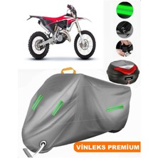 Vinleks Gri Xe 125 Enduro 2t Arka Çanta Uyumlu Motosiklet Brandası (Kilit Uyumlu)