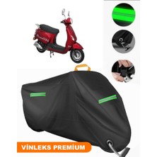 Vinleks Siyah Rmg Moto Gusto Diva 50 Uyumlu Motosiklet Brandası Lüx Kalite (Kilit Uyumlu)