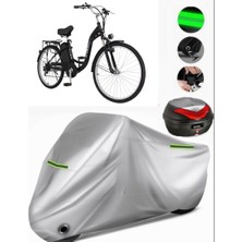 Volta Vb3 Arka Çanta Uyumlu Motosiklet Brandası Premium (Kilit Uyumlu)-Gri