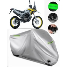 Voge 300 Gy Uyumlu Motosiklet Brandası Premium (Kilit Uyumlu)-Gri