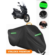 Vinleks Siyah Zontes 350 D Uyumlu Motosiklet Brandası Lüx Kalite (Kilit Uyumlu)