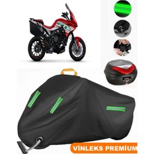 Vinleks Siyah Mv Agusta Turismo Veloce 800 Arka Çanta Uyumlu Motosiklet Brandası(Kilit Uyumlu)