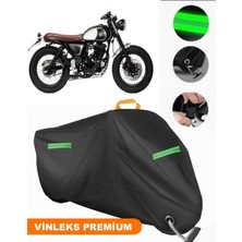 Vinleks Siyah Mutt Mastiff 250 Uyumlu Motosiklet Brandası Lüx Kalite (Kilit Uyumlu)