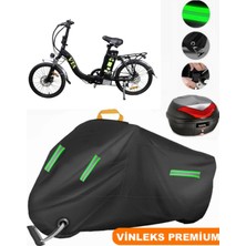 Vinleks Siyah Volta Vb1 Arka Çanta Uyumlu Motosiklet Brandası Lüx Kalite (Kilit Uyumlu)