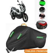 Vinleks Siyah Skjet Rıvero 125 Arka Çanta Uyumlu Motosiklet Brandası Lüx Kalite (Kilit Uyumlu)