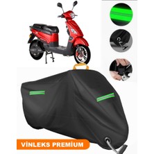 Vinleks Siyah Rmg Moto Gusto Crystal Uyumlu Motosiklet Brandası Lüx Kalite (Kilit Uyumlu)