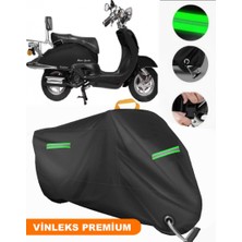 Vinleks Siyah Rmg Moto Gusto Clasico Uyumlu Motosiklet Brandası Lüx Kalite (Kilit Uyumlu)
