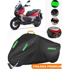 Vinleks Siyah Voge Sr1 Adv Arka Çanta Uyumlu Motosiklet Brandası Lüx Kalite (Kilit Uyumlu)