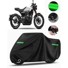 Brixton Crossfire 125 Uyumlu Motosiklet Brandası Premium (Kilit Uyumlu)- Siyah - MPRO9002