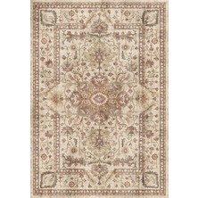 Çam Halı Dream 32-035 Etnik Eskitme Desenli Dokuma Tabanlı Yıkanabilir Şönil Salon ve Oda Halısı