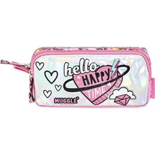 Muggle 2 Bölmeli Happy Time Kalemlik Pembe (MU-9072)