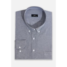 Tudors Erkek Big Size Büyük Beden Battal Boy Çizgili Gömlek