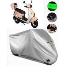 Rmg Moto Gusto Swing 50 Uyumlu Motosiklet Brandası Premium (Kilit Uyumlu)-Gri