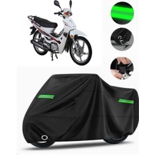 Rmg Moto Gusto Spyder 100 Uyumlu Motosiklet Brandası Premium (Kilit Uyumlu)- Siyah - MPRO9002