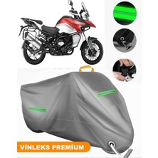 Vinleks Gri Qj SRT550 x Uyumlu Motosiklet Brandası Lüx Kalite (Kilit Uyumlu)