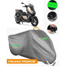 Vinleks Gri Qj Fort 350 Uyumlu Motosiklet Brandası Lüx Kalite (Kilit Uyumlu)