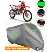 Vinleks Gri Gas Gas Ec 300 Uyumlu Motosiklet Brandası Lüx Kalite (Kilit Uyumlu)