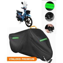 Vinleks Siyah Apachi Myra Uyumlu Motosiklet Brandası Lüx Kalite (Kilit Uyumlu)