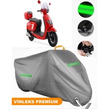 Vinleks Gri Skjet Bayberry 125 Uyumlu Motosiklet Brandası Lüx Kalite (Kilit Uyumlu)