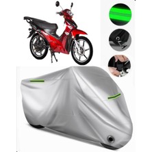 Rmg Moto Gusto Velocity 50 Uyumlu Motosiklet Brandası Premium (Kilit Uyumlu)-Gri