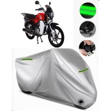 Rmg Moto Gusto Ranger 100 Uyumlu Motosiklet Brandası Premium (Kilit Uyumlu)-Gri