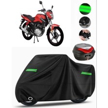 Rmg Moto Gusto Tornado Arka Çanta Uyumlu Motosiklet Brandası Premium (Kilit Uyumlu)-Siyah