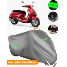Vinleks Gri Dorado Akida Scooter 125 Uyumlu Motosiklet Brandası Lüx Kalite (Kilit Uyumlu)