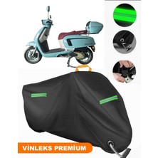 Vinleks Siyah Altai Ristretto 125 Uyumlu Motosiklet Brandası Lüx Kalite (Kilit Uyumlu)