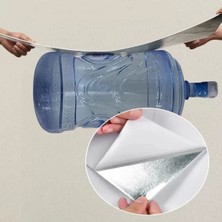 Düz Kırık Beyaz  Yapışkanlı Pvc Duvar Kaplama Mutfak Banyo Sticker 30*60CM 6 Adet 1,08MT2
