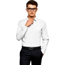 Emilio Cerutti Beyaz Comfort Fit Uzun Kollu Erkek Gömlek