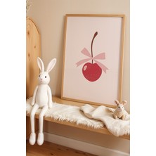 Artiera Fiyonklu Kiraz Çocuk Odası Ahşap Çerçeveli Duvar Tablosu