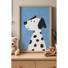 Artiera Sevimli Dalmaçyalı Çocuk Odası Ahşap Çerçeveli Duvar Tablosu