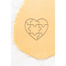 Oalpo Puzzle Kalp Kurabiye Kalıbı, Hamur Şekillendirici