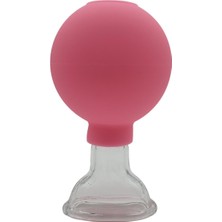 Naturachi Silikon Vakumlu Cam Masaj Kupası Pembe