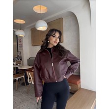 Merstore Deri Bomber Deri Ceket