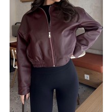 Merstore Deri Bomber Deri Ceket