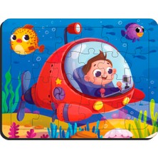 Ultra Basım Çocuklar Için Eğitici & Öğretici Ahşap Puzzle Yapboz 2 Adet 24 Parça Ahşap Puzzle Yapboz