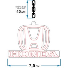 Honda Logo Şeffaf & Gold Pleksi Dikiz Aynası Süsü Araba Oto Aksesuar