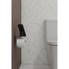 Visby Home Telefon Tutacaklı Tuvalet Kağıtlığı Kendinden Yapışkanlı Kolay Montaj