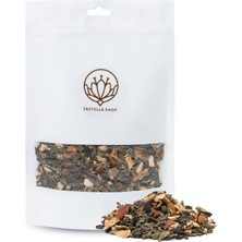 Tastella Shop Nane Limon Yeşil Çay (100gr), Kurutulmuş Nane ve Limon Kabuğu Kurusu Karışımlı Tomurcuk Yeşil Çay, Nane Limon Yeşil Çay